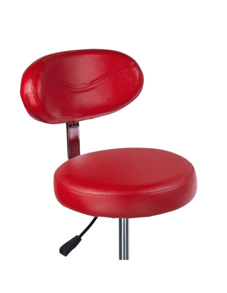 Beauty Stool with Backrest BD-9934 Red | Ireland