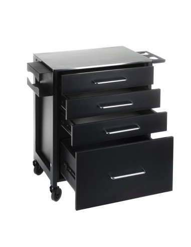 KALEVA INKOO Black Mobile Workstation | Bella Furniture Ireland