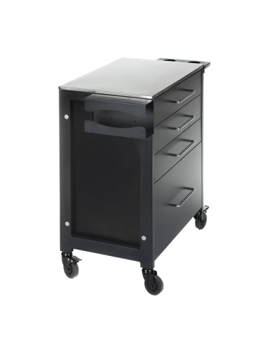 KALEVA INKOO Black Mobile Workstation | Bella Furniture Ireland