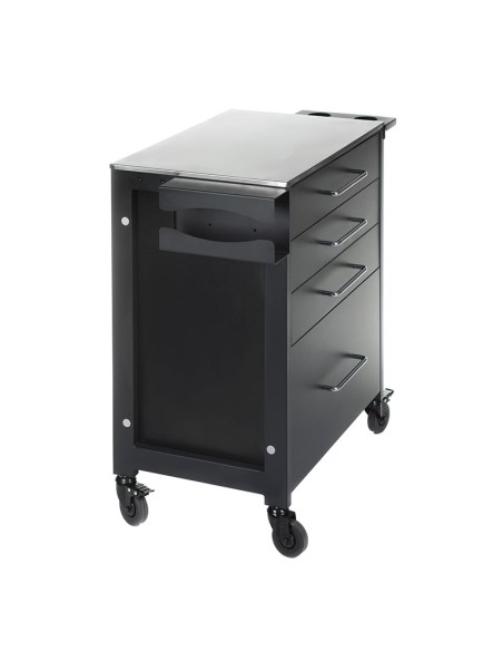 KALEVA INKOO Black Mobile Workstation | Bella Furniture Ireland
