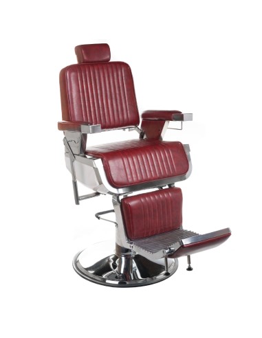 LUMBER BH-31823 Burgundy Barber Chair | Bella Furniture Ireland