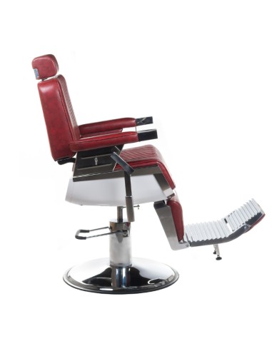 LUMBER BH-31823 Burgundy Barber Chair | Bella Furniture Ireland