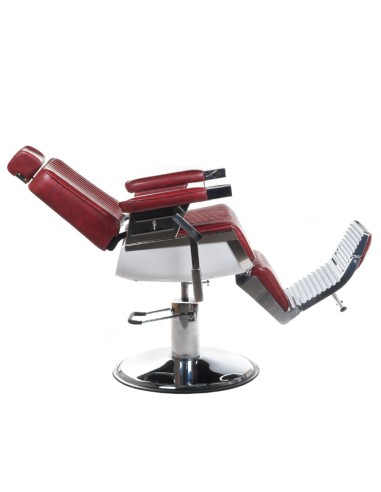 LUMBER BH-31823 Burgundy Barber Chair | Bella Furniture Ireland