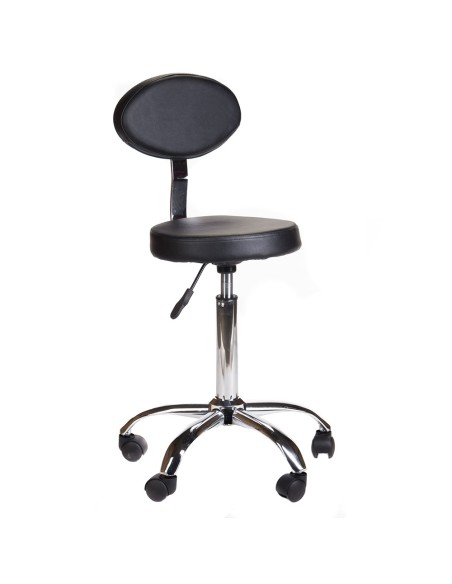 BH-7289 Black Cosmetic Stool with Backrest | Bella Furniture Ireland