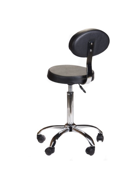 BH-7289 Black Cosmetic Stool with Backrest | Bella Furniture Ireland