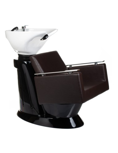 MILO BH-8025 Brown Hairdressing Wash Unit | Bella Furniture Ireland