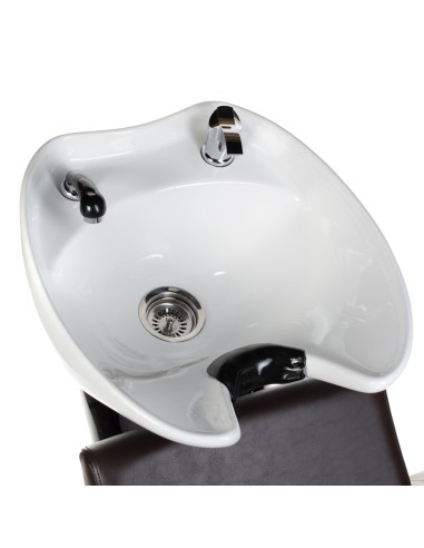 MILO BH-8025 Brown Hairdressing Wash Unit | Bella Furniture Ireland