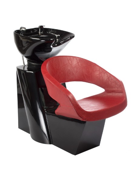 Hairdressing Wash Unit Paolo BH-8031 Salon Hair Washing Red | Bella Furniture Ireland