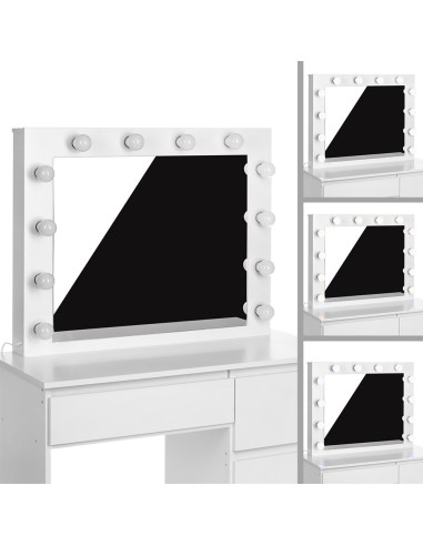 Professional Dressing Table EVA LED White | Bella Furniture Ireland