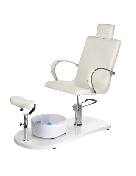 Pedicure Chair BR-2308 With Foot Massager White | Bella Furniture Ireland