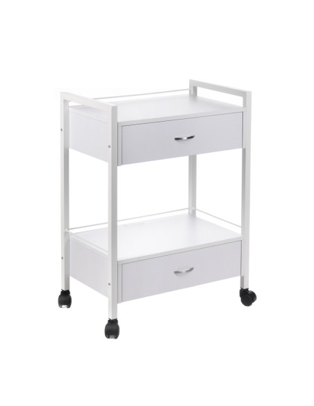 Cosmetic Cabinet BY-7017 Salon Storage Trolley White | Bella Furniture Ireland