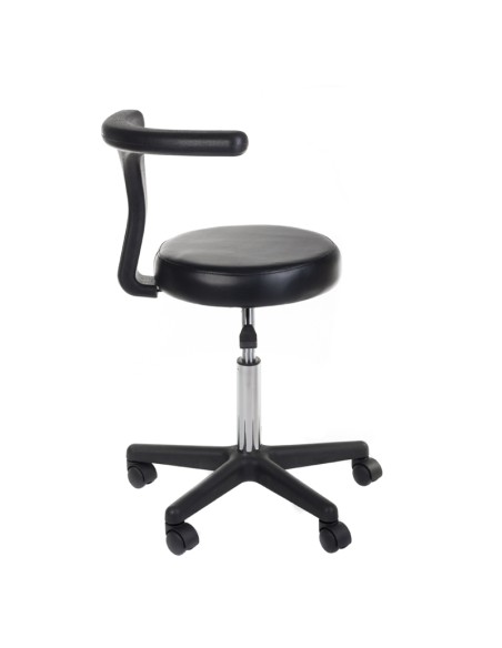 NG-CH049 Black Medical Stool with Armrest | Bella Furniture Ireland