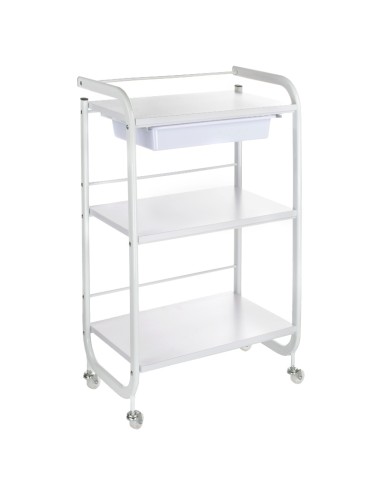 NG-ST027 White Cosmetic Trolley | Bella Furniture Ireland