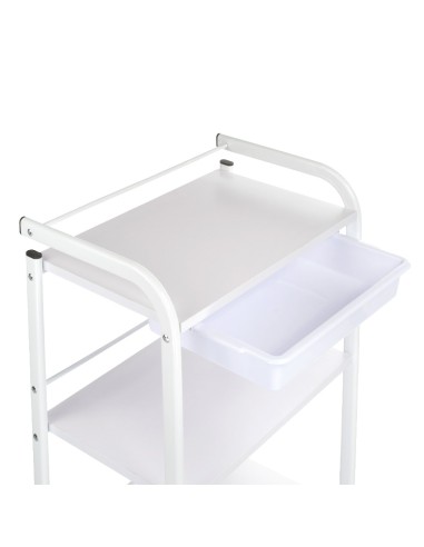 NG-ST027 White Cosmetic Trolley | Bella Furniture Ireland
