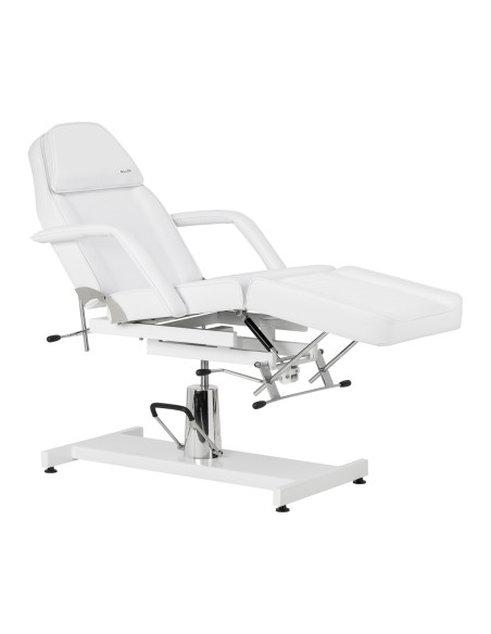 Hydraulic cosmetic chair Sillon 210 with cradle white