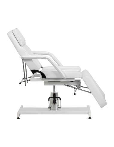 Hydraulic cosmetic chair Sillon 210 with cradle white