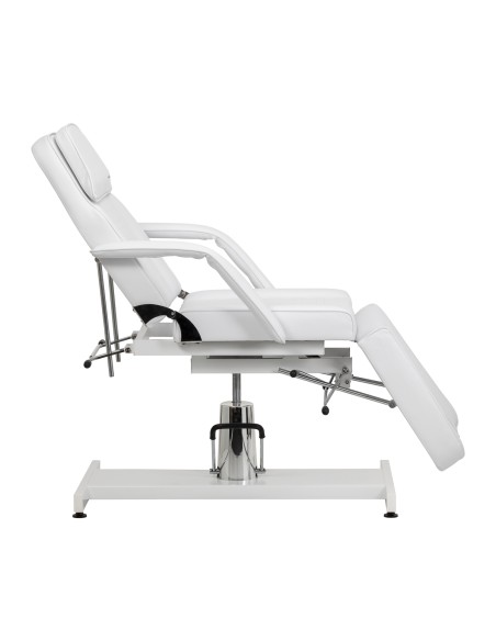 Hydraulic cosmetic chair Sillon 210 with cradle white