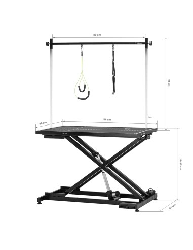 Electric grooming table PAW 1 black