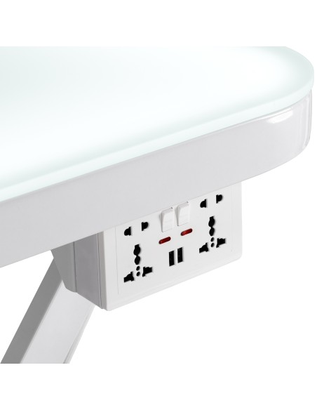 Electric grooming table PAW 3 with lighting, white