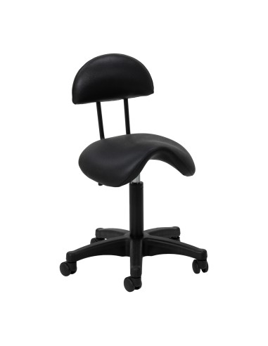 Cosmetic stool 6001 black with a black base