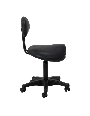 Cosmetic stool 6001 black with a black base