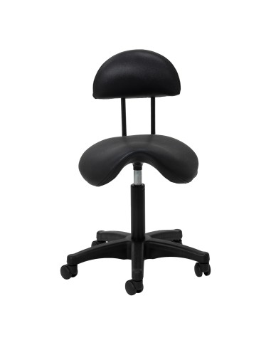 Cosmetic stool 6001 black with a black base