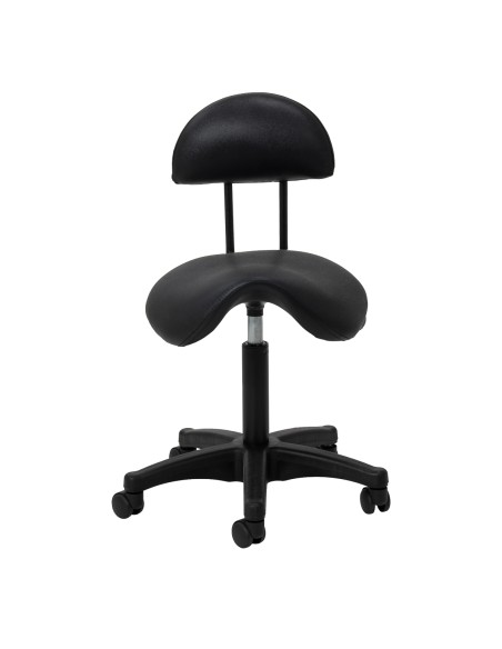 Cosmetic stool 6001 black with a black base