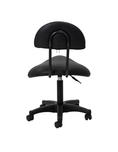 Cosmetic stool 6001 black with a black base