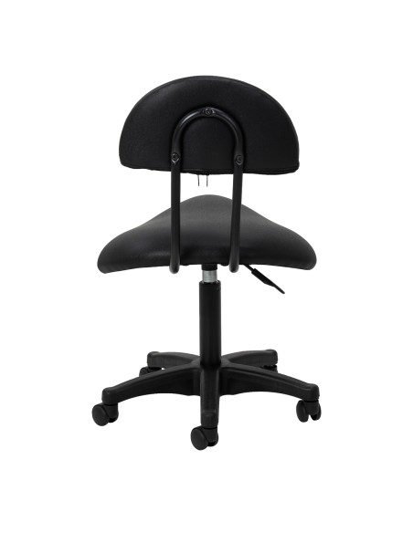 Cosmetic stool 6001 black with a black base